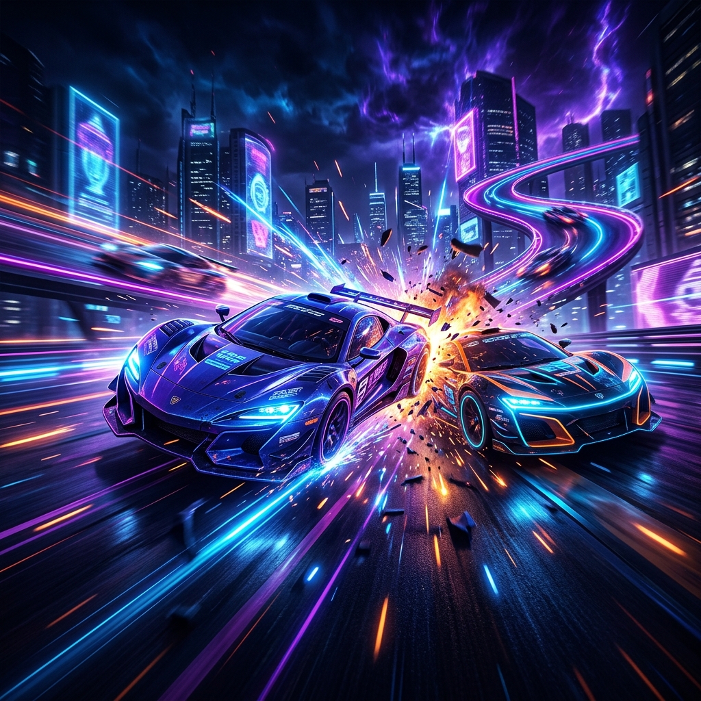 Crash – high-speed neon racing action